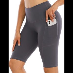 - Biker Shorts with Pockets- Tummy control -New
